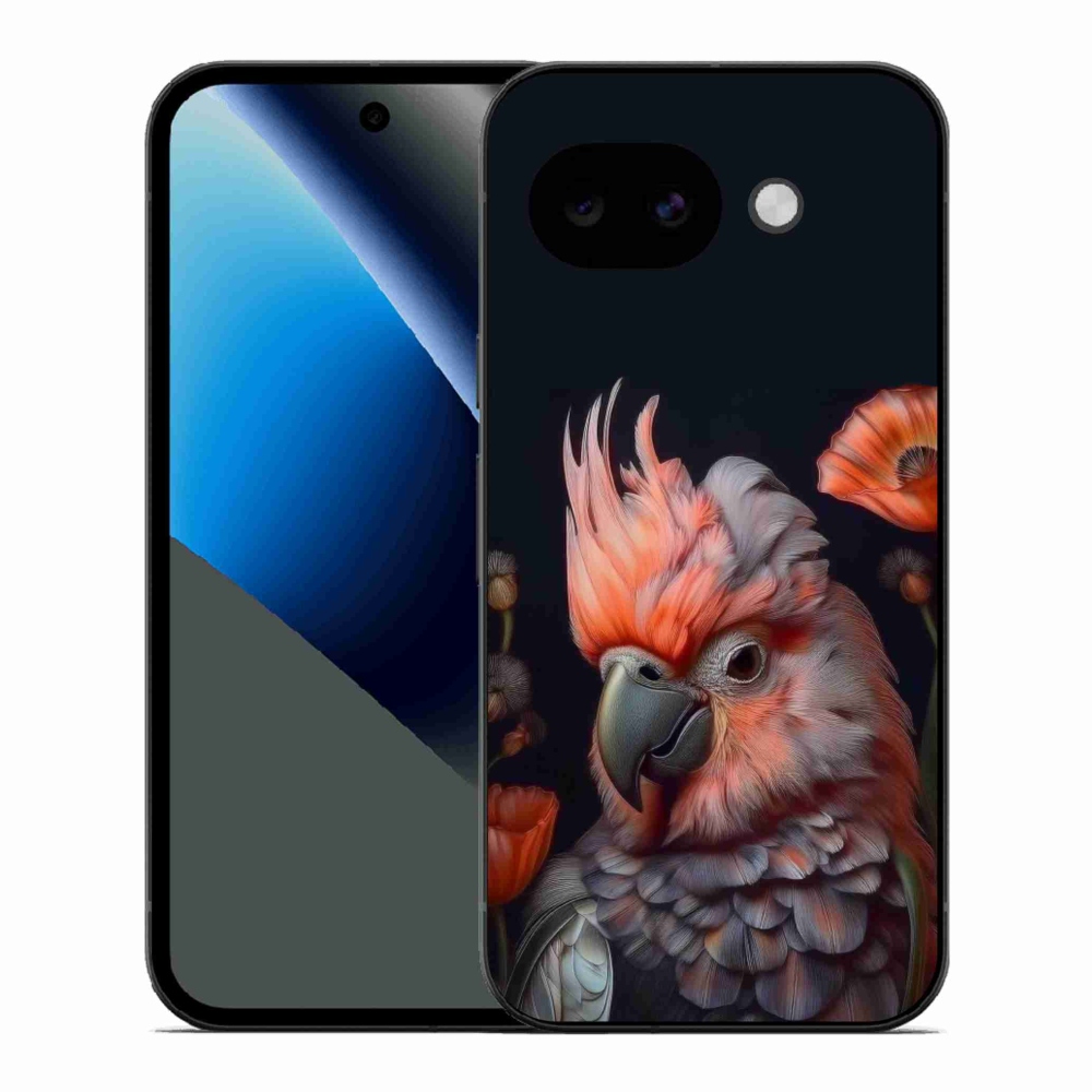 Gél borító mmCase a Google Pixel 10a számára - kakadu papagáj színekben