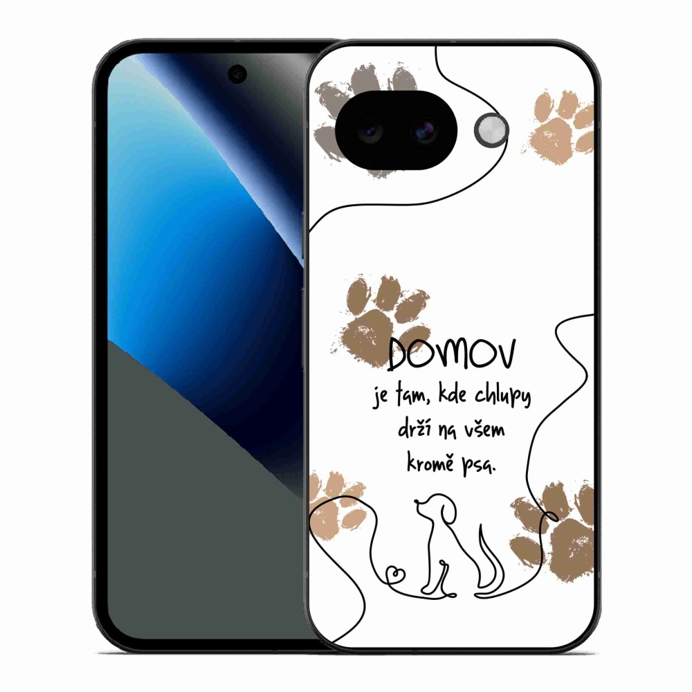 Gél borítás mmCase a Google Pixel 10a készülékhez - kutya motívum fehér háttérrel