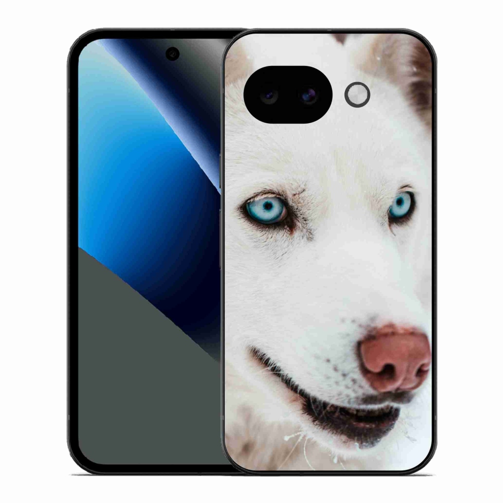 Zselés borítás mmCase a Google Pixel 10a számára - kutyaszemmel nézet