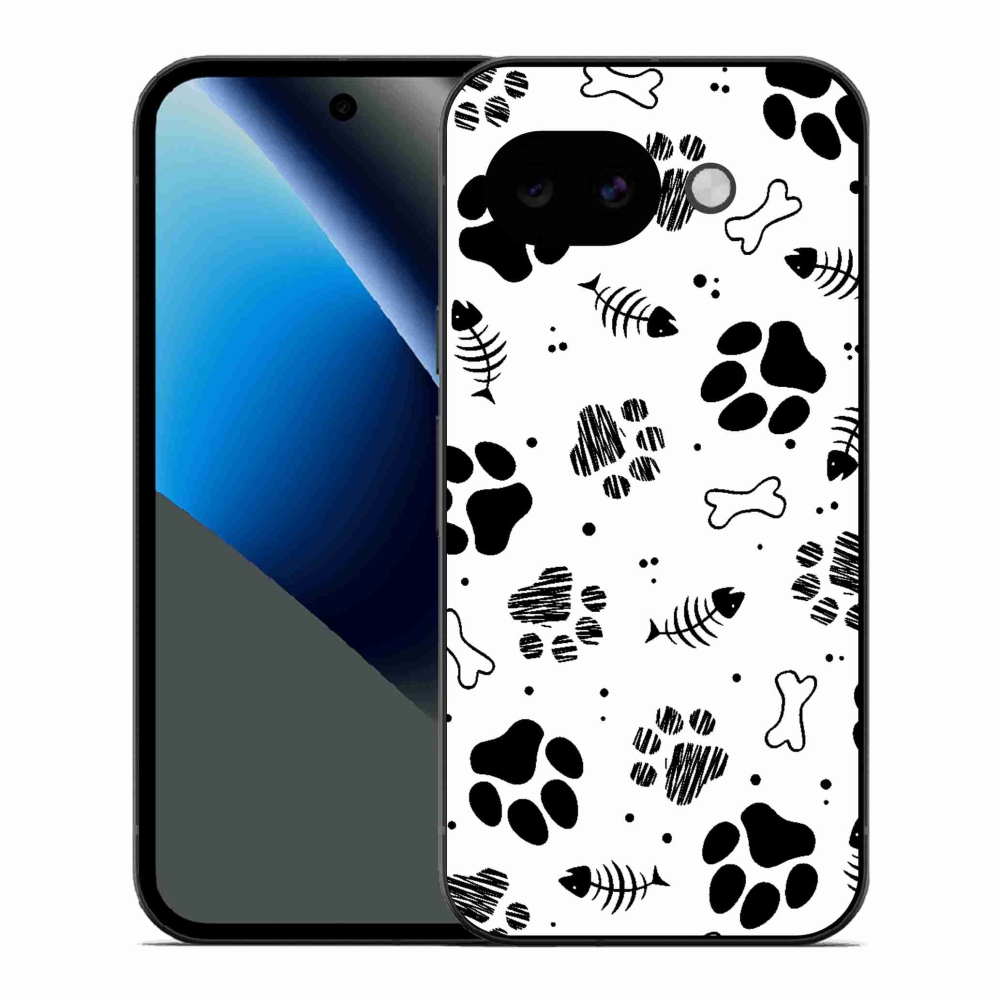 Gél borítás mmCase a Google Pixel 10a készülékhez - kutyamancsok 1