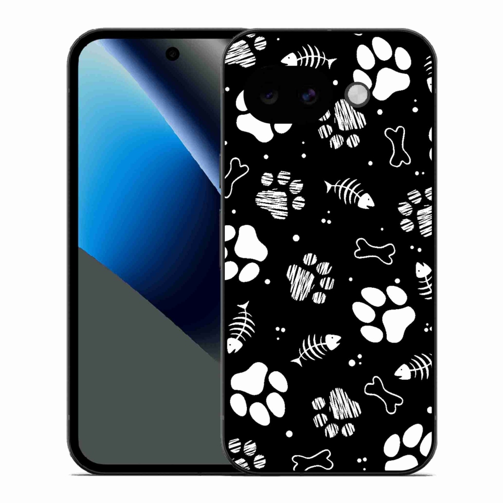 Gél borítás mmCase a Google Pixel 10a számára - kutyamancsok