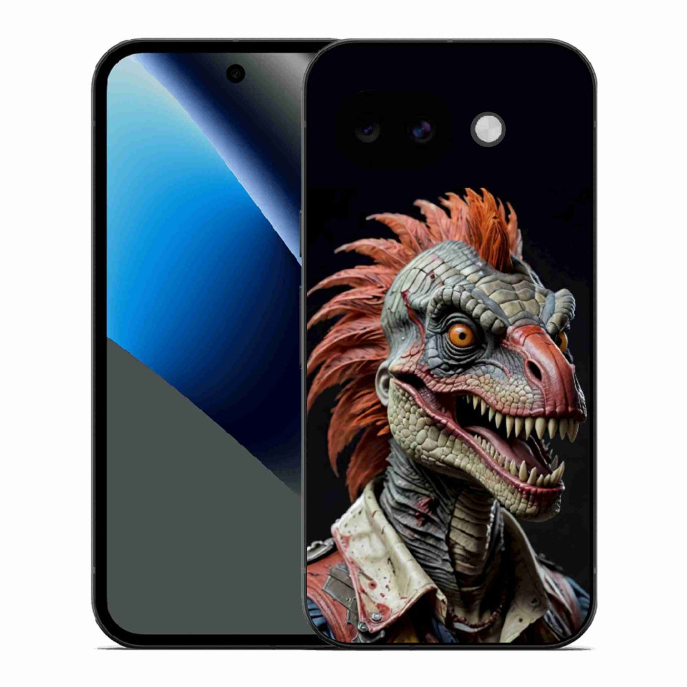 Gél borítás mmCase a Google Pixel 10a készülékhez - punk dinoszaurusz