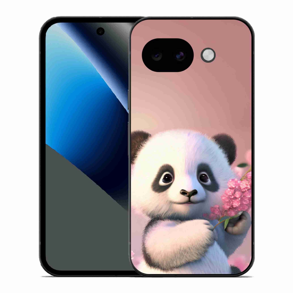 Zselés borítás mmCase a Google Pixel 10a számára - aranyos panda