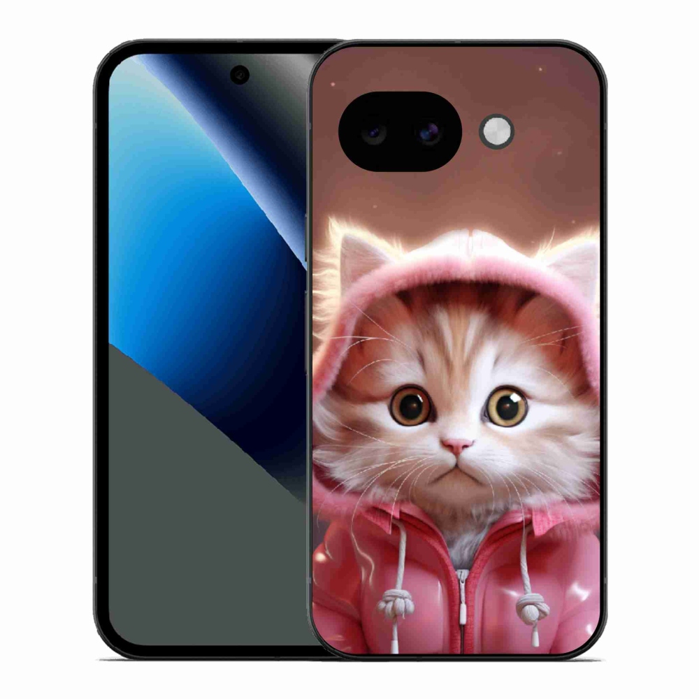 Gél borítás mmCase a Google Pixel 10a számára - aranyos cica 3