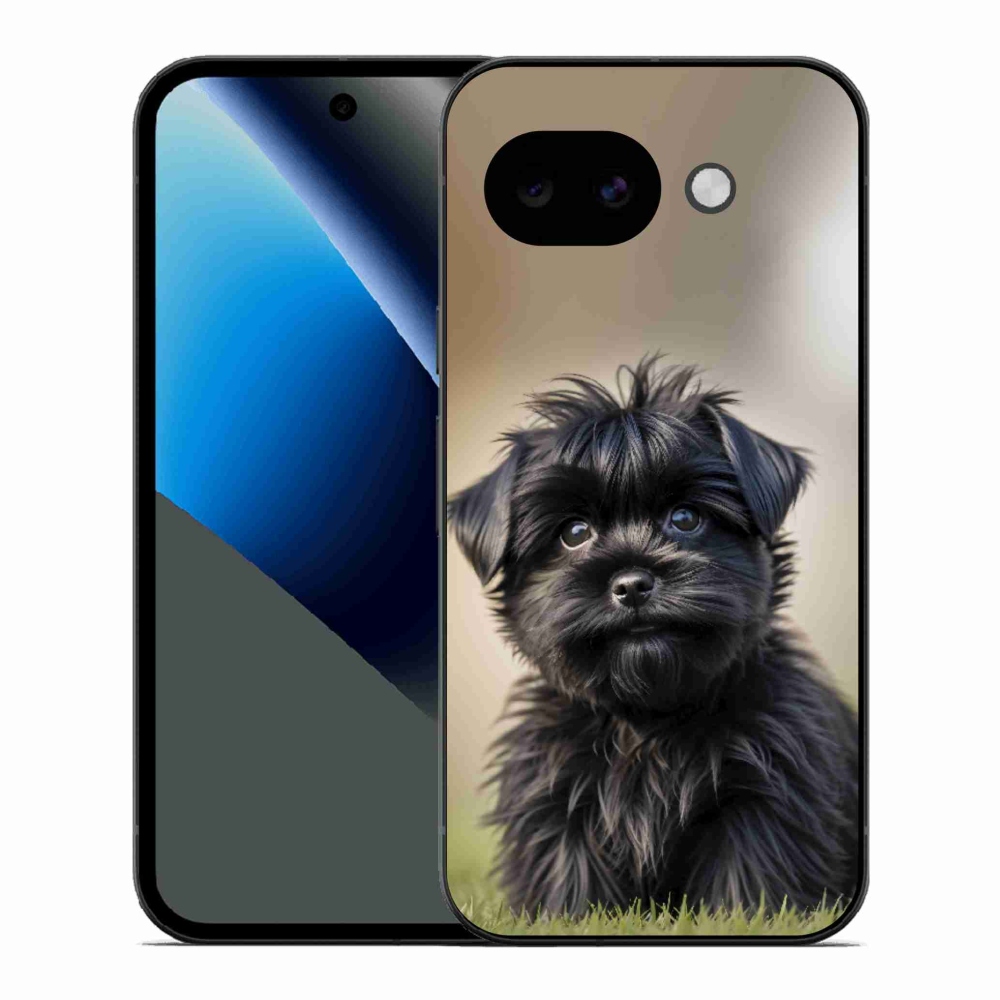 Gél borítás mmCase a Google Pixel 10a számára - aranyos fekete kutya