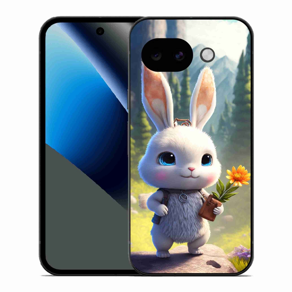 Zselés borítás mmCase a Google Pixel 10a számára - aranyos nyuszi