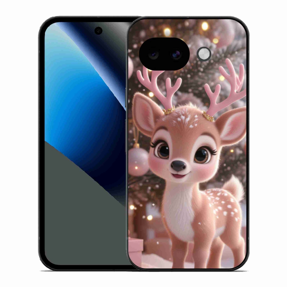 Zselés borítás mmCase a Google Pixel 10a számára - aranyos rénszarvas