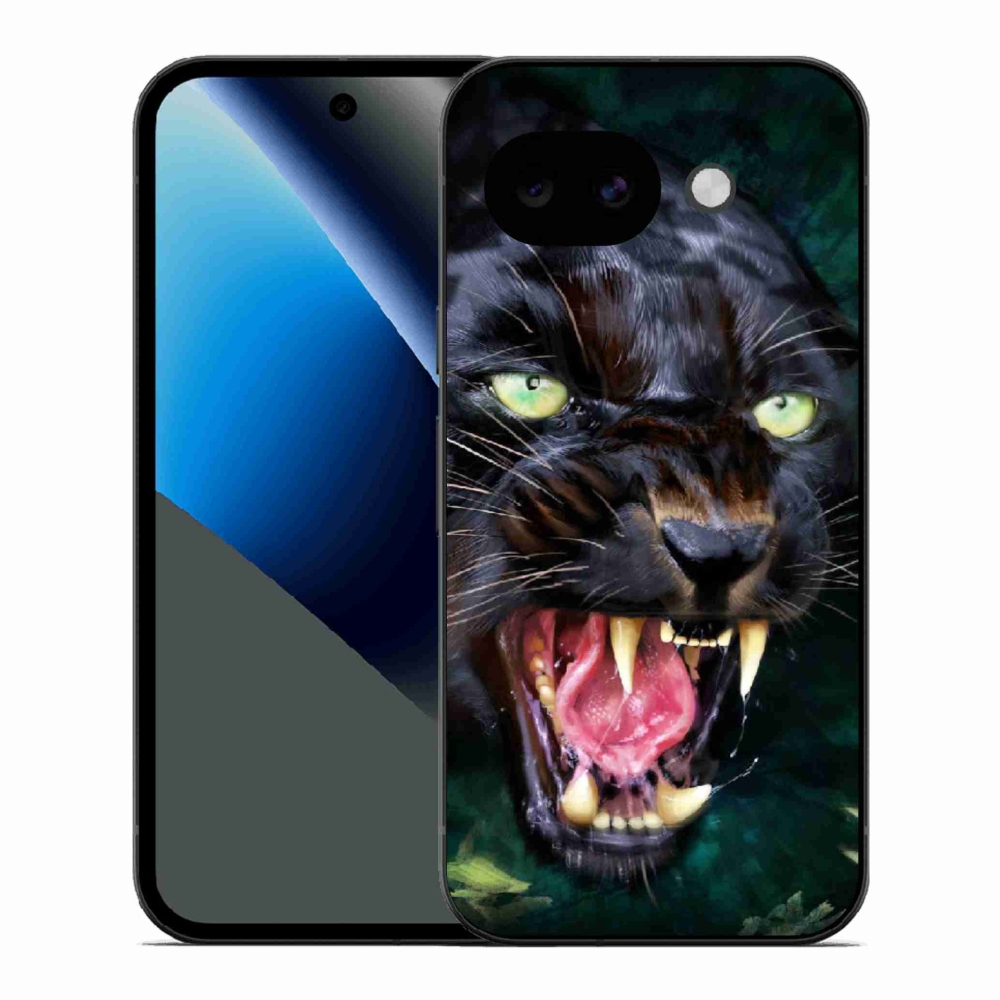 Gél borítás mmCase a Google Pixel 10a számára - dühös fekete párduc