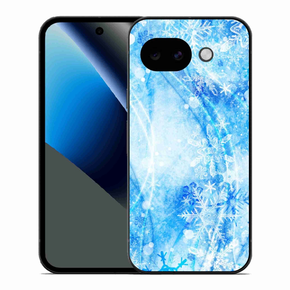 Gél védőhuzat mmCase a Google Pixel 10a készülékhez - hópelyhek