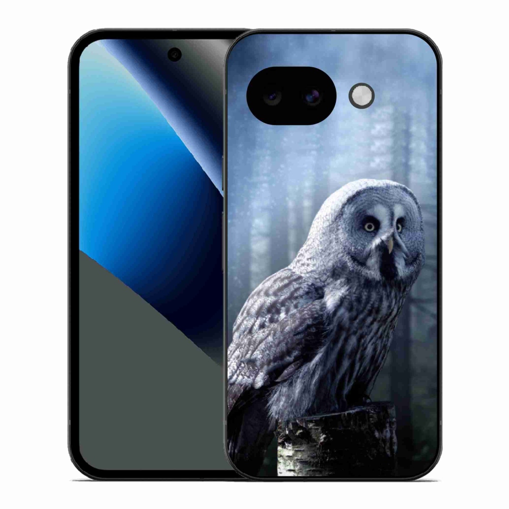 Zselés borítás mmCase a Google Pixel 10a készülékhez - bagoly