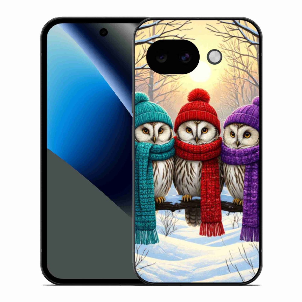 Gél borítás mmCase a Google Pixel 10a számára - bagoly barátok