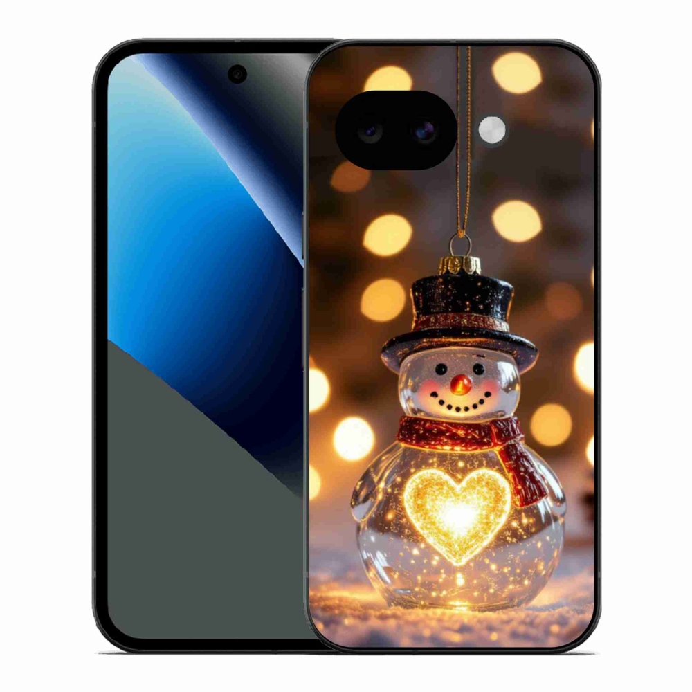 Gél borítás mmCase a Google Pixel 10a számára - karácsonyi hóember