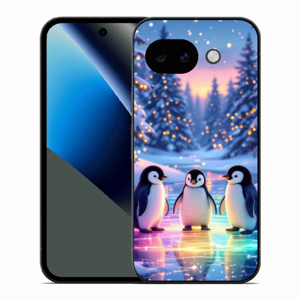 Gél borítás mmCase a Google Pixel 10a készülékhez - Pingvinek