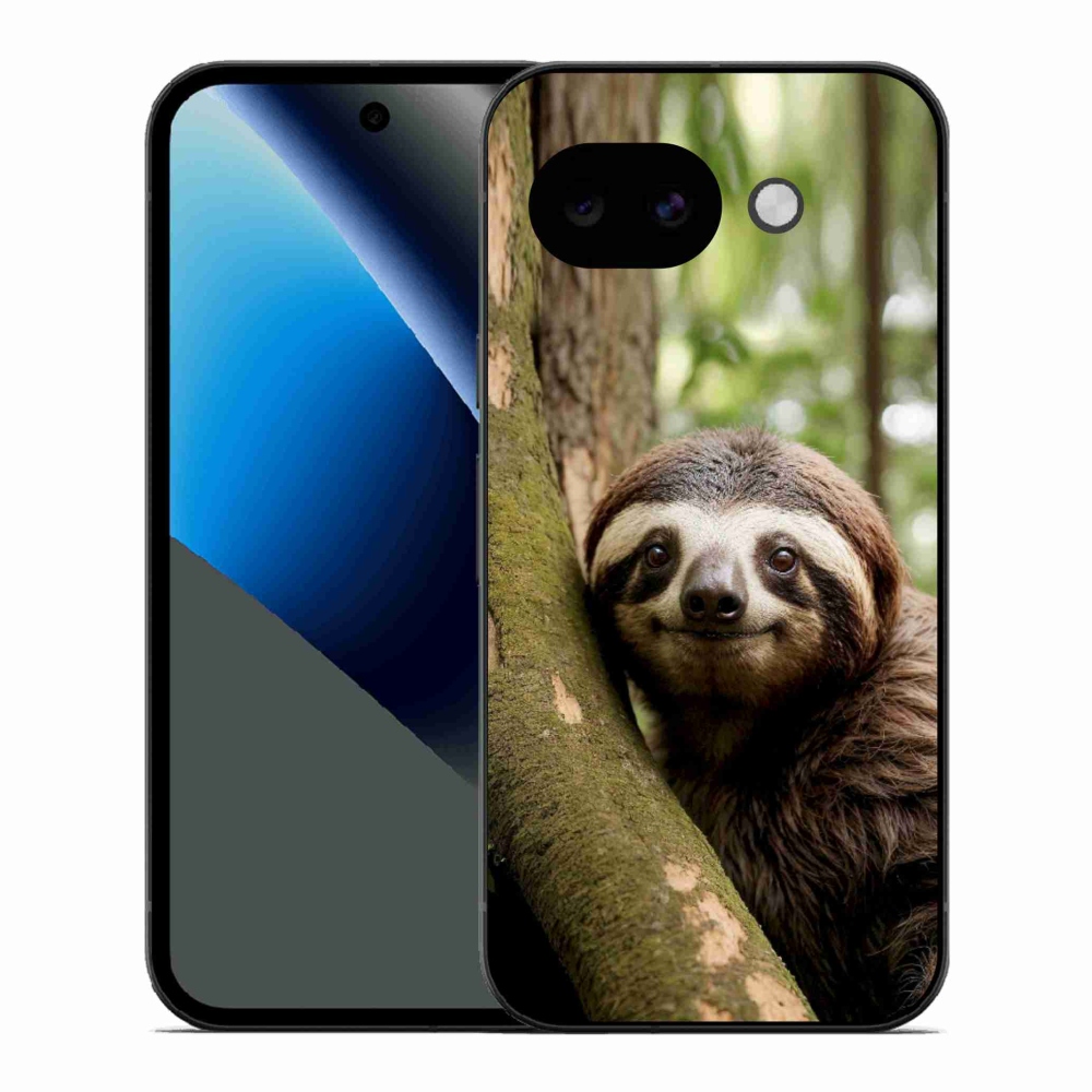 Gél borítás mmCase a Google Pixel 10a készülékhez - mosolygó lajhár