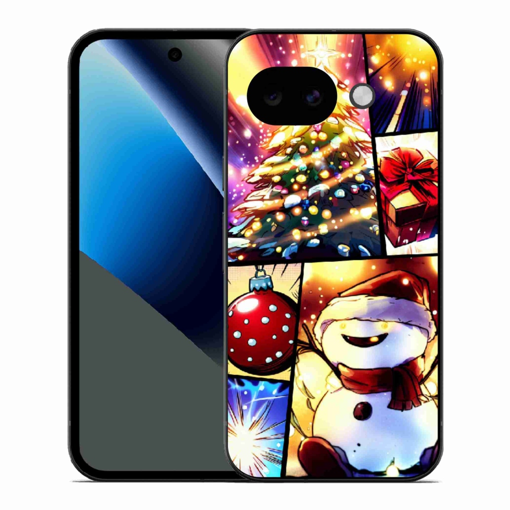Gél borítás mmCase a Google Pixel 10a számára - karácsonyi motívumok 1