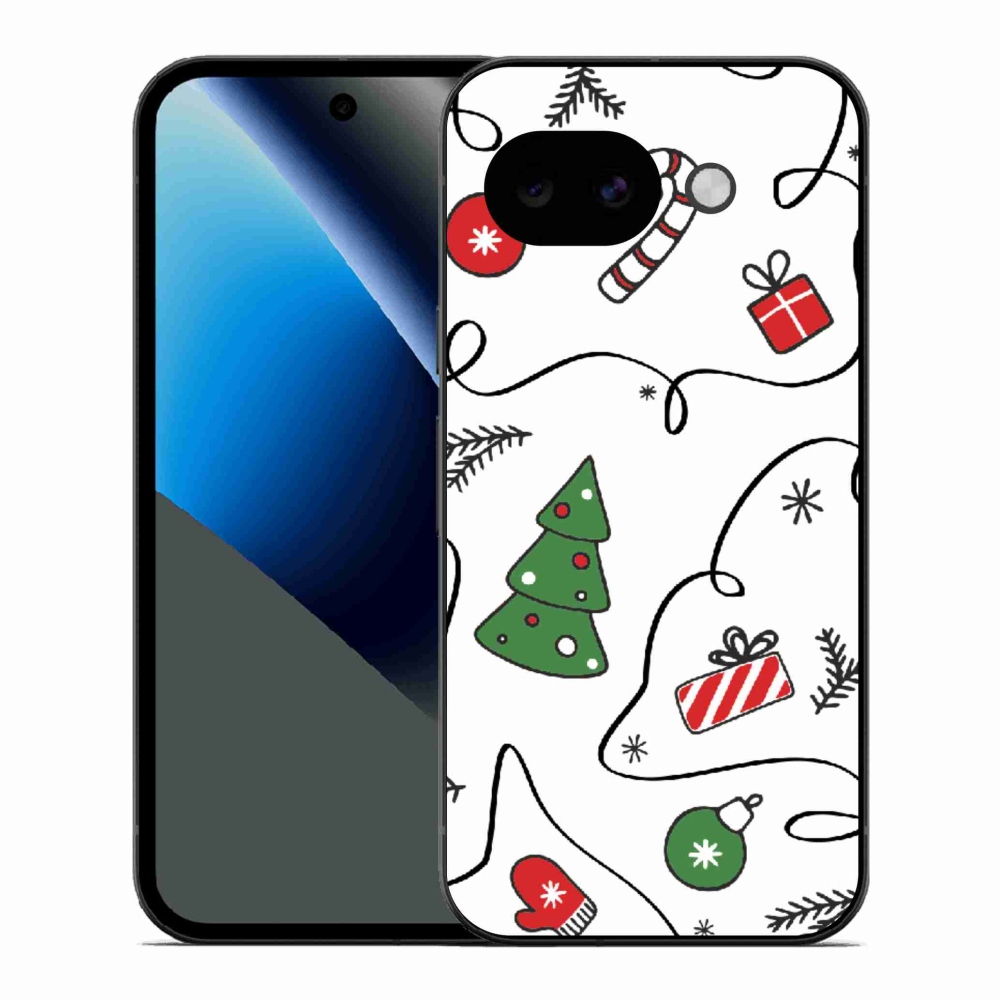 Gél borítás mmCase a Google Pixel 10a számára - karácsonyi motívumok