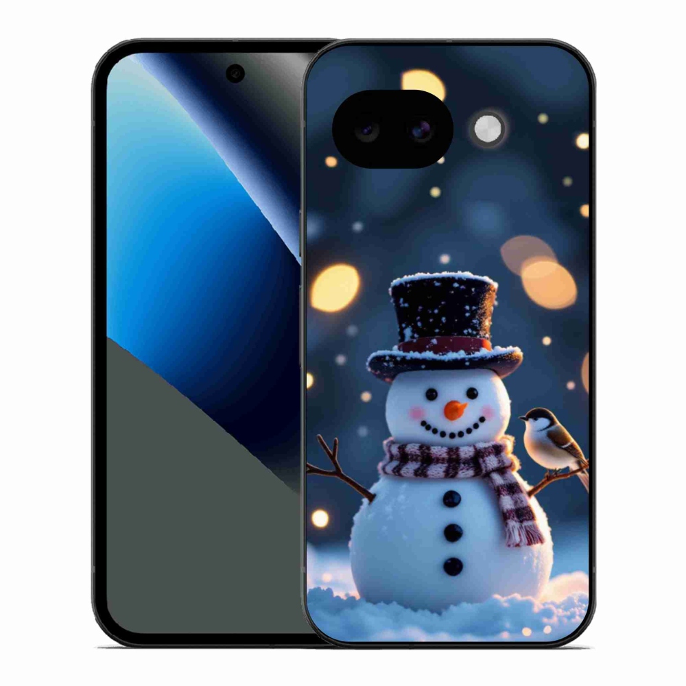 Gél borítás mmCase a Google Pixel 10a számára - karácsonyi hóember