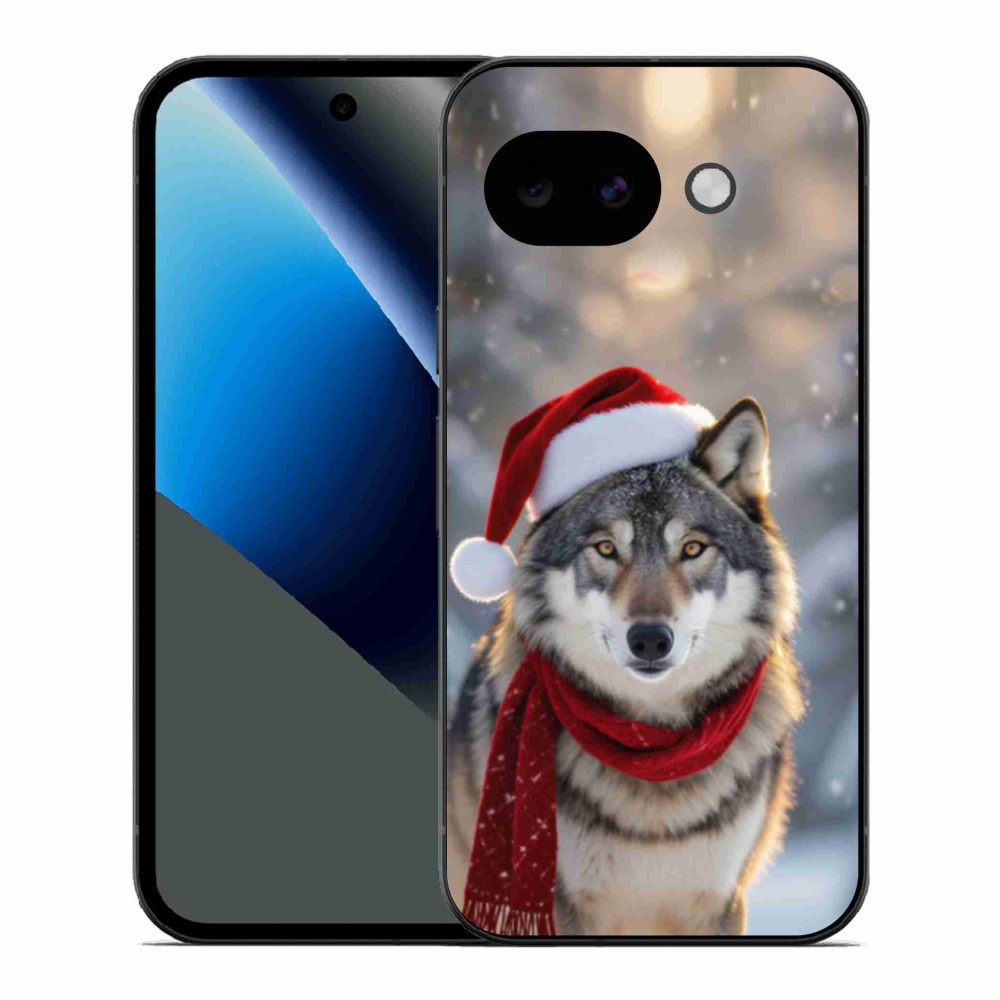 Gél borítás mmCase a Google Pixel 10a számára - Karácsonyi farkas