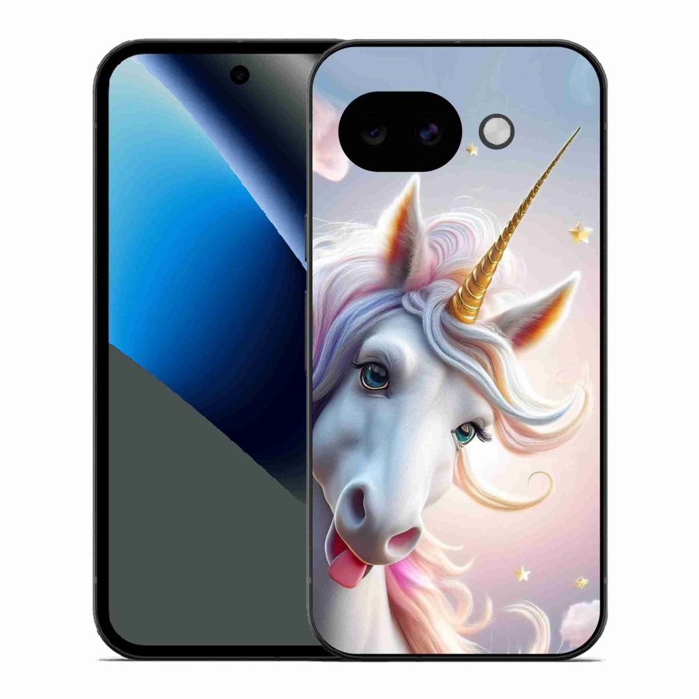 Zselés borítás mmCase a Google Pixel 10a számára - vidám egyszarvú