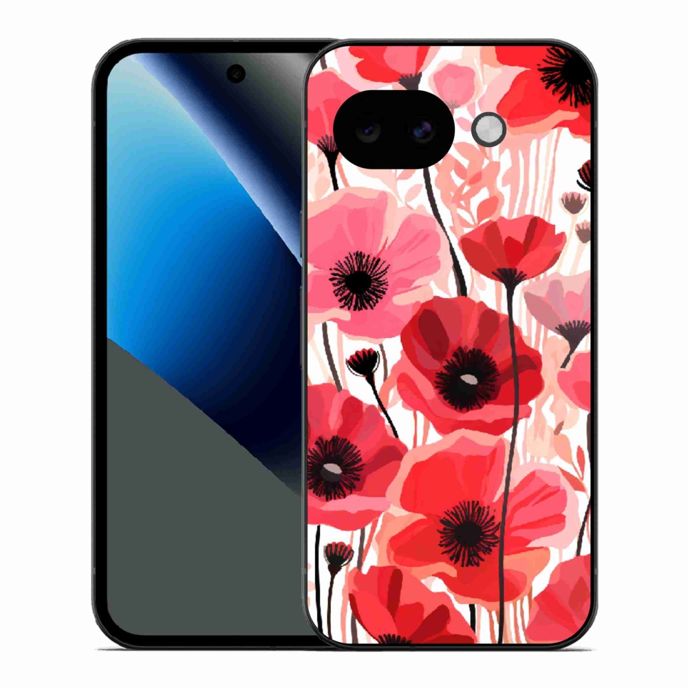 Zselés borítás mmCase a Google Pixel 10a készülékhez - mákos 1