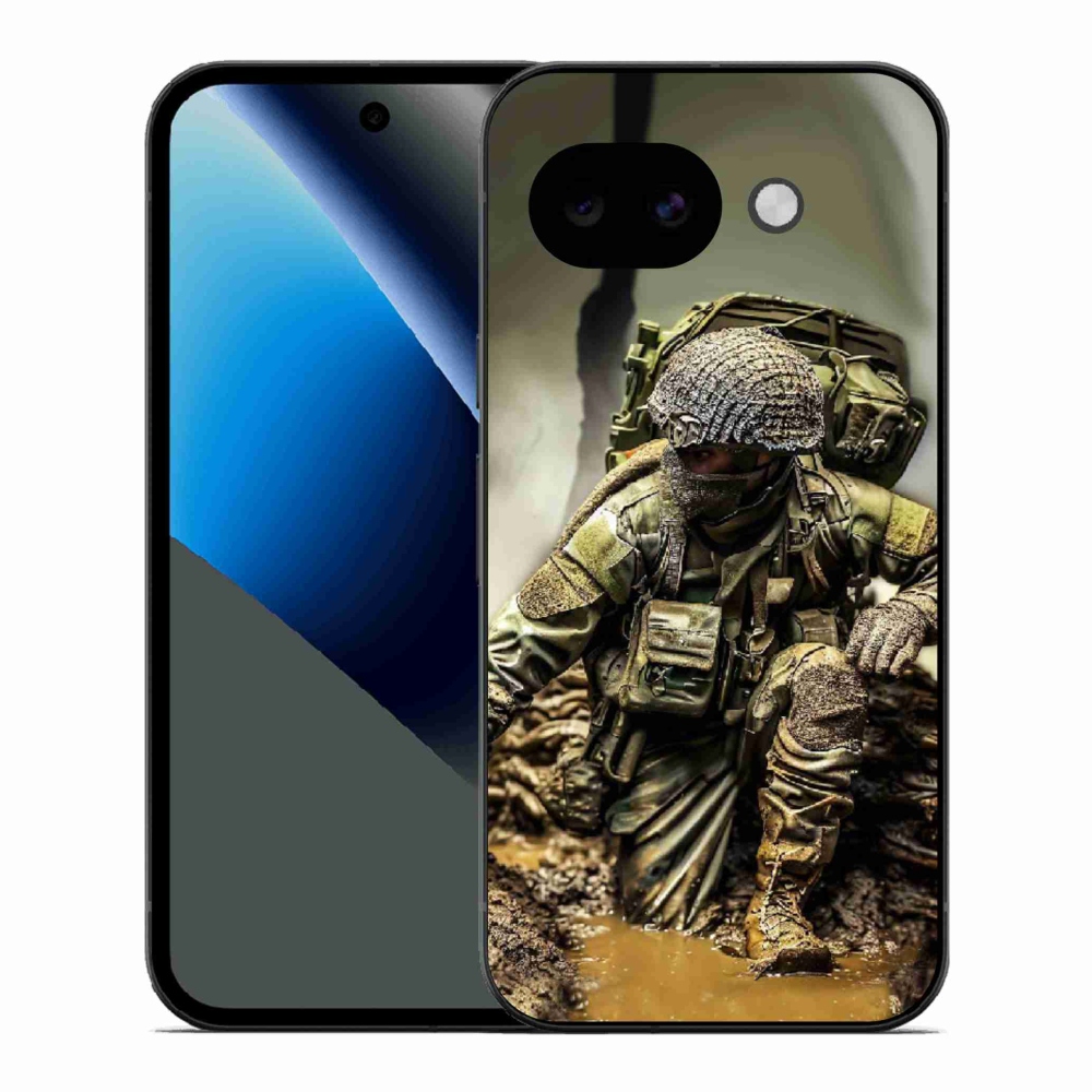 Zselés borítás mmCase a Google Pixel 10a készülékhez - katona
