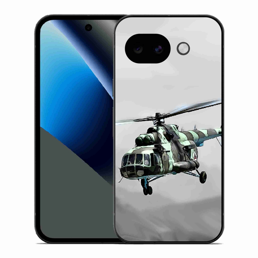Gél borítás mmCase a Google Pixel 10a számára - katonai helikopter