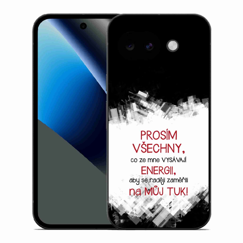 Gél borítás mmCase a Google Pixel 10a számára - vicces szöveg 1 piros