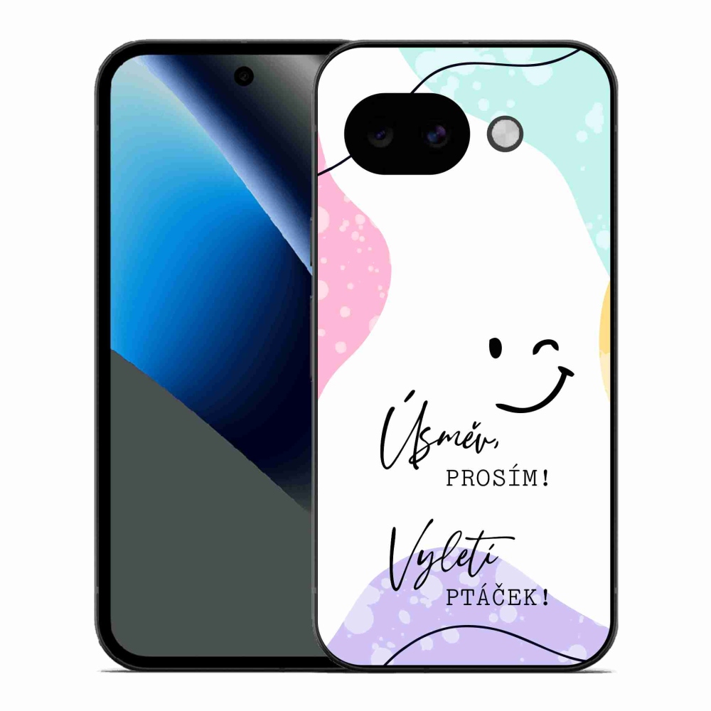 Gél borító mmCase a Google Pixel 10a számára - vicces szöveg 4 fehér háttérrel