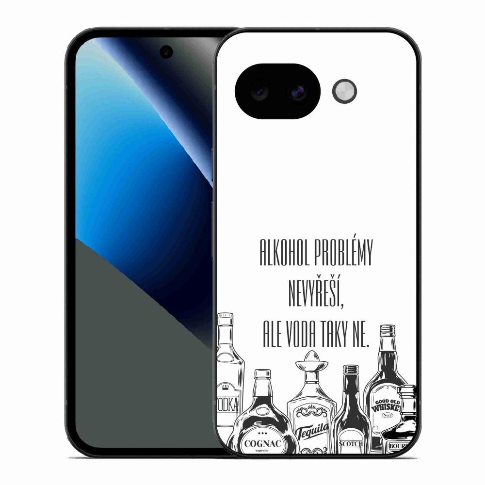 Gél borító mmCase a Google Pixel 10a számára - vicces szöveg fehér háttérrel