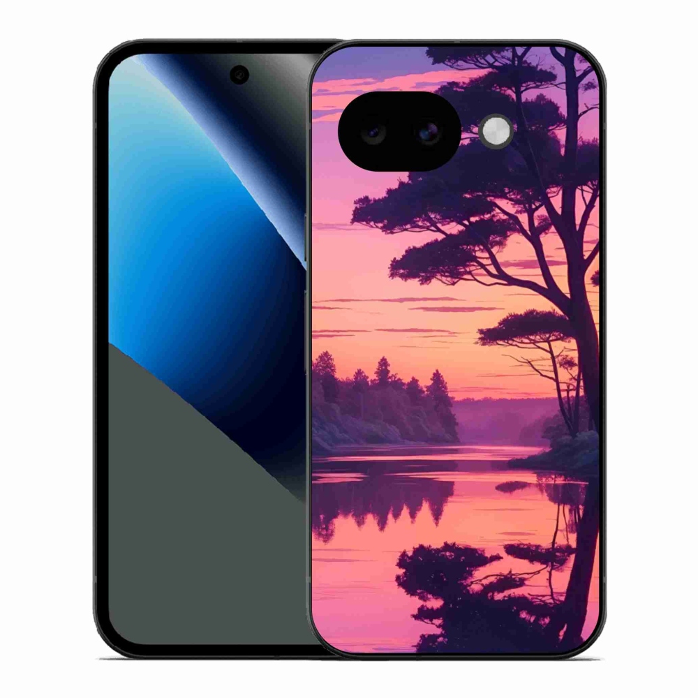 Gél borítás mmCase a Google Pixel 10a számára - naplemente a tó felett