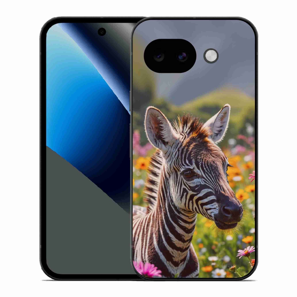 Gél borítás mmCase a Google Pixel 10a számára - zebra a réten