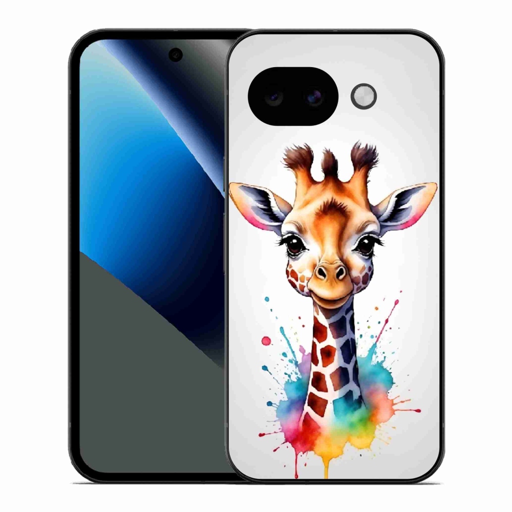 Zselés borítás mmCase a Google Pixel 10a készülékhez - zsiráf 1