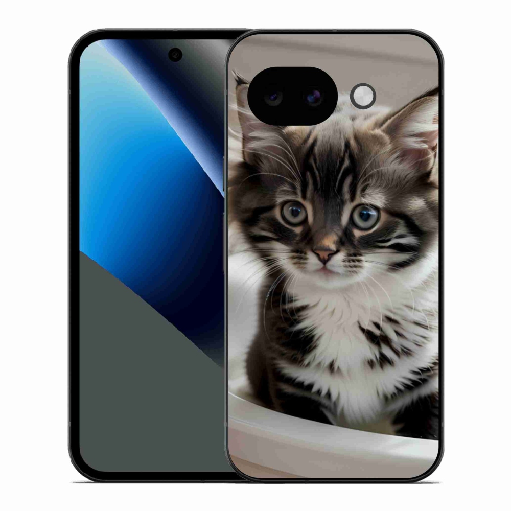 Gél borítás mmCase a Google Pixel 10a számára - kíváncsi cica