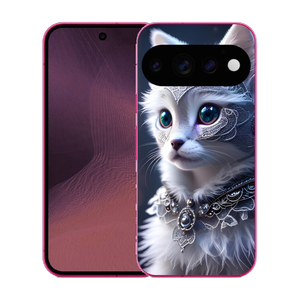 mmCase gél tok a Google Pixel 11-hez – fehér macska