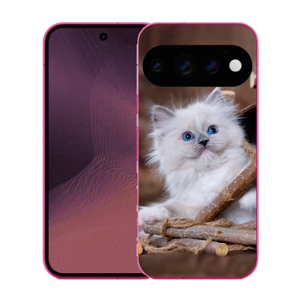 mmCase gél tok a Google Pixel 11-hez – fehér cica