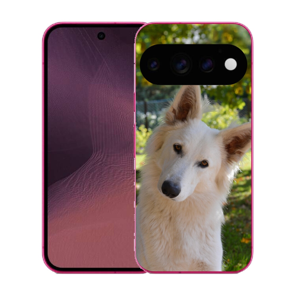 mmCase gél tok a Google Pixel 11-hez – fehér svájci juhászkutya 1