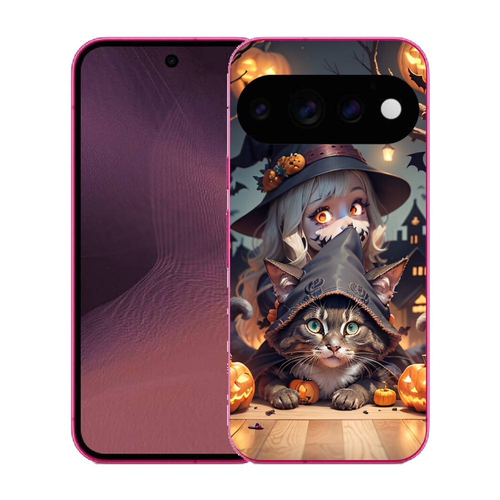mmCase gél tok a Google Pixel 11-hez – boszorkány macskával