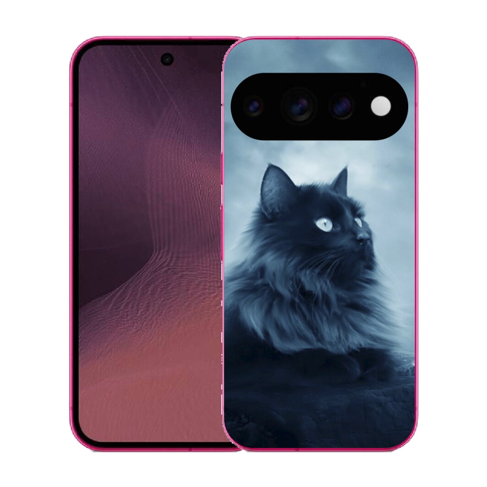mmCase gél tok a Google Pixel 11-hez – fekete macska 1