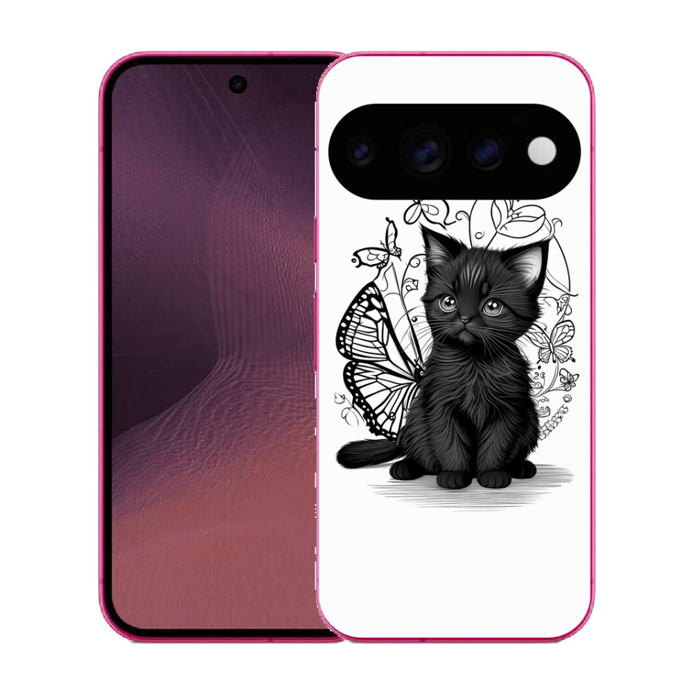 mmCase gél tok a Google Pixel 11-hez – fekete cica