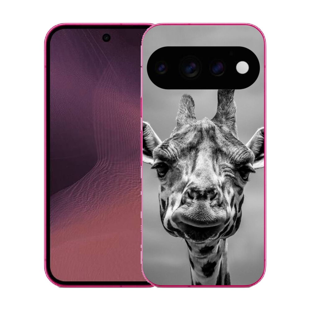mmCase gél tok a Google Pixel 11-hez – fekete-fehér zsiráf