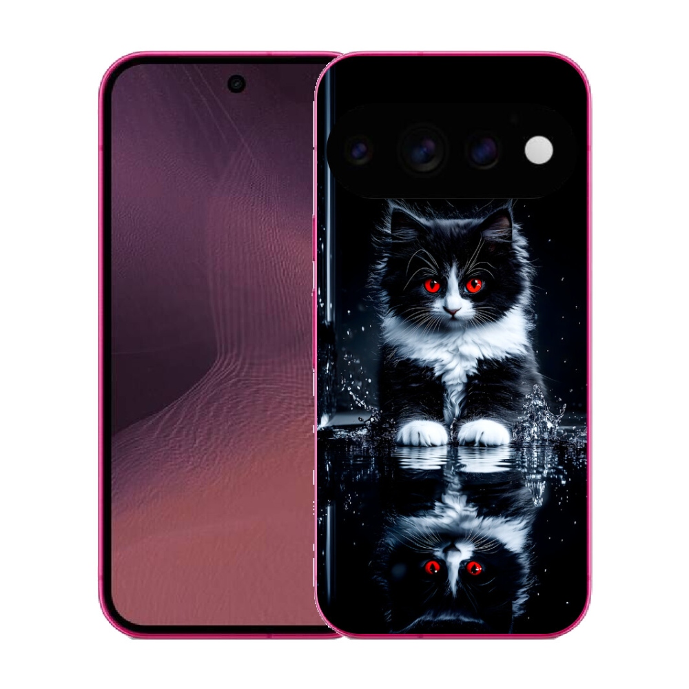 mmCase gél tok a Google Pixel 11-hez – fekete-fehér cica