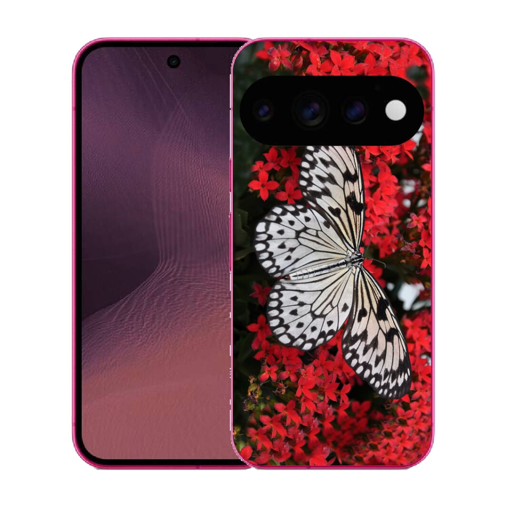 mmCase gél tok a Google Pixel 11-hez – fekete-fehér pillangó 1