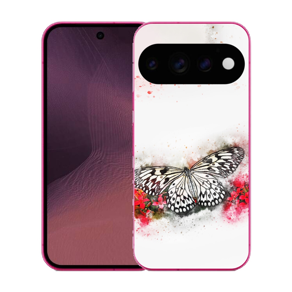mmCase gél tok a Google Pixel 11-hez – fekete-fehér pillangó