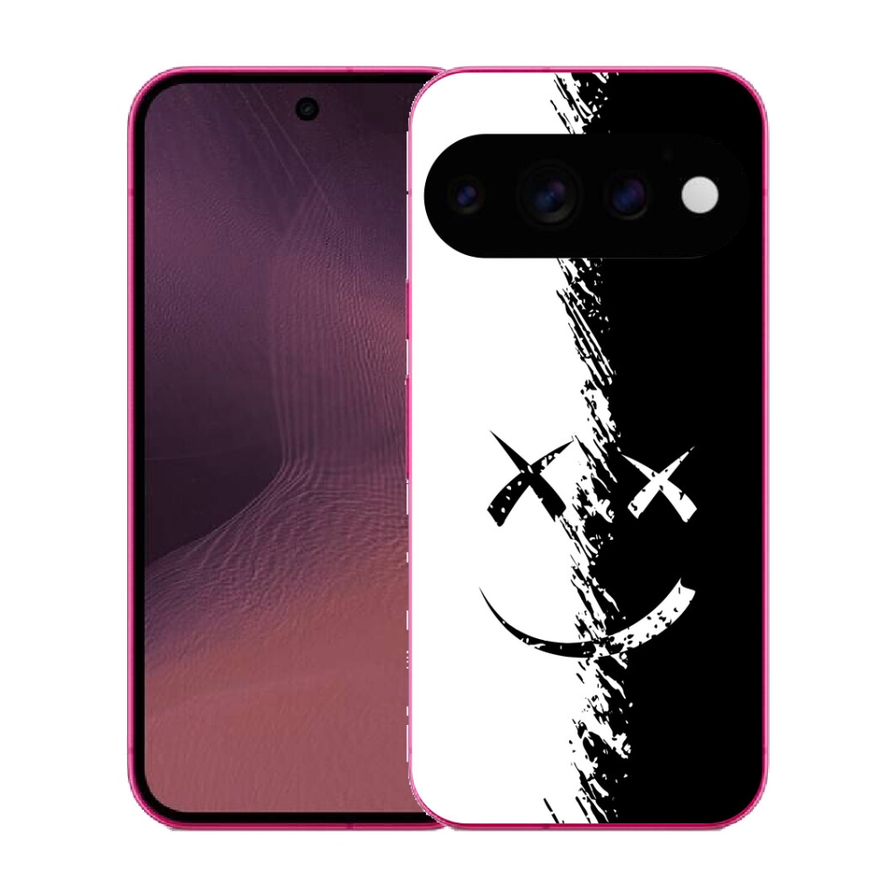 mmCase gél tok a Google Pixel 11-hez – fekete-fehér smiley