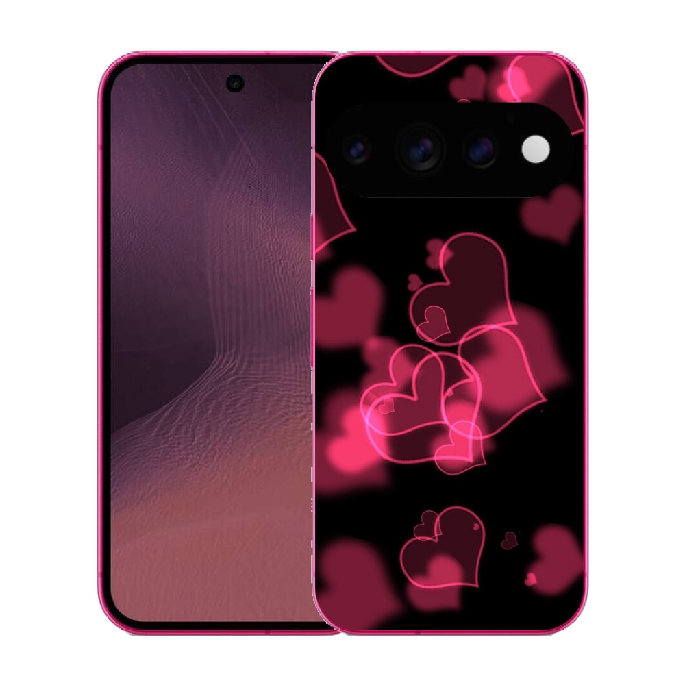 mmCase gél tok a Google Pixel 11-hez – piros szívecskék