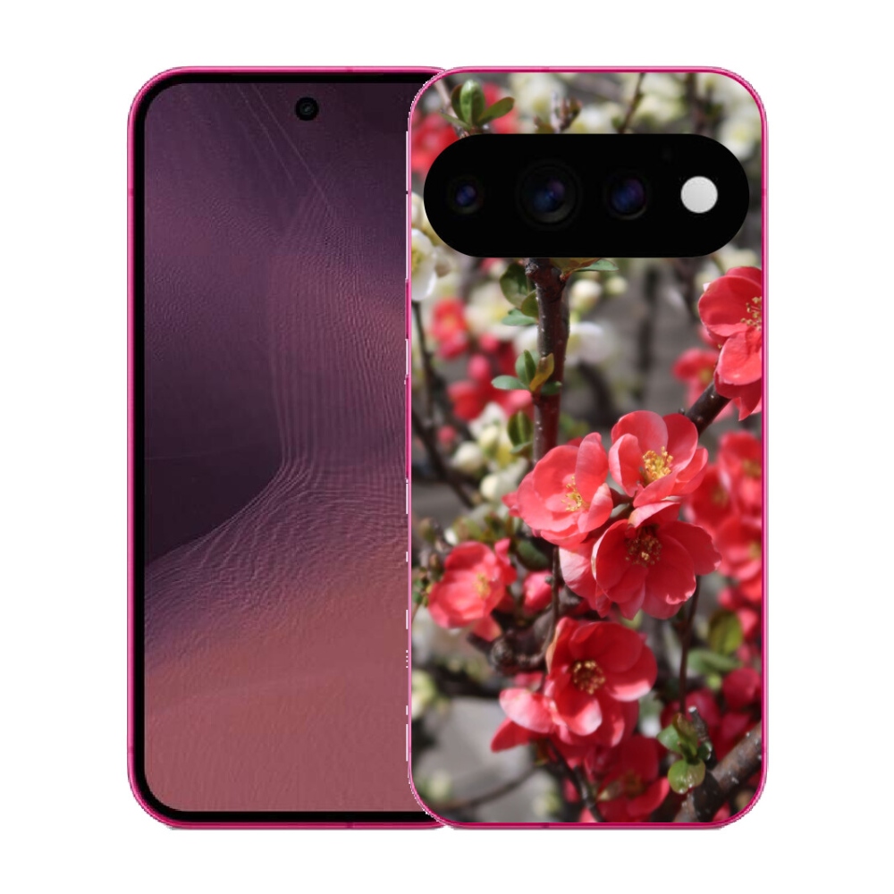 mmCase gél tok a Google Pixel 11-hez – piros virágok