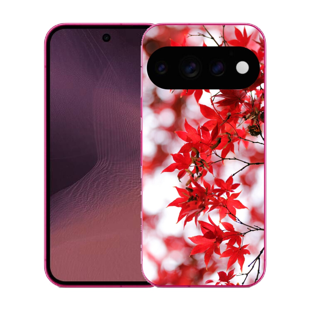 mmCase gél tok a Google Pixel 11-hez – vörös levelek