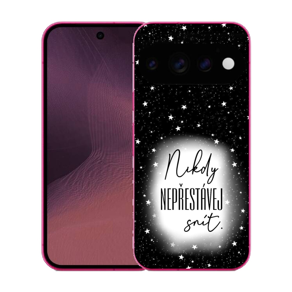 mmCase gél tok a Google Pixel 11-hez – idézet 1, fekete-fehér háttérrel