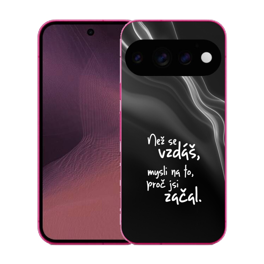 mmCase gél tok a Google Pixel 11-hez – idézet 2, fekete háttérrel