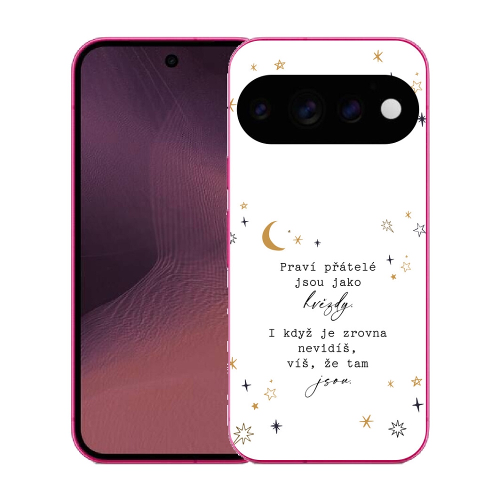 mmCase gél tok a Google Pixel 11-hez – idézet, 6, fehér háttérrel